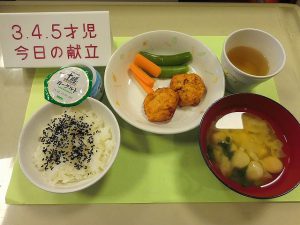 3、4、5才児の食事（例）